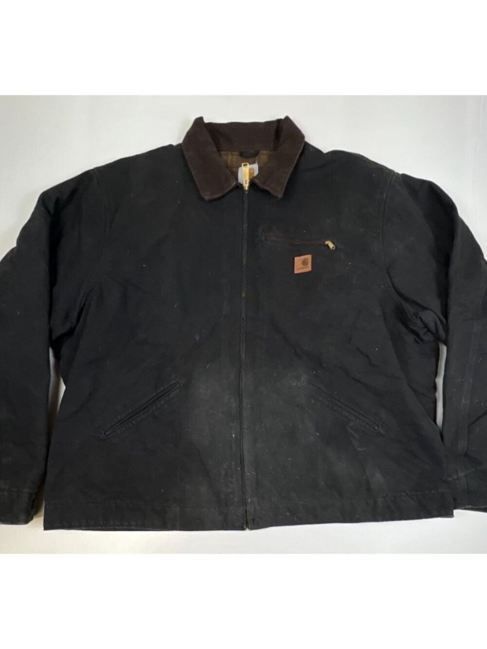 Carhartt Men's J97 BLK Detroit Jacket 3XL Tall Blanket Lined Canvas Work Coat